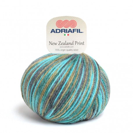 Adriafil New Zealand Print - 47 multicolour green