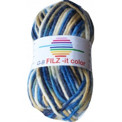 GB FILZ - it Color - 142 Blauw-Beige-Ecru - OP is OP