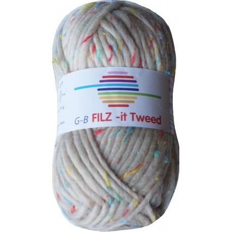 GB FILZ - it Tweed - 301 Creme