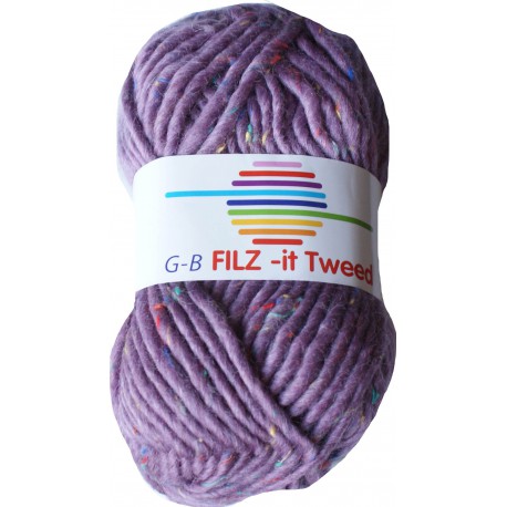 GB FILZ - it Tweed - 306 Paars