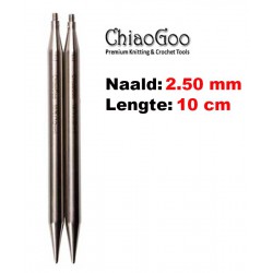Chiaogoo Verwisselbare Naaldpunten 2.5 - Twist Red Lace Mini (10 cm)