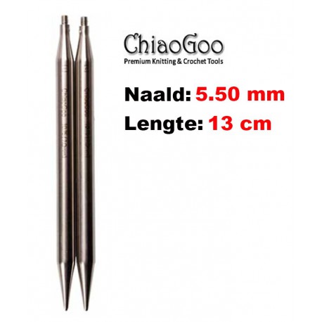 Chiaogoo Verwisselbare Naaldpunten 5.5 - Twist Red Lace Large (13 cm)