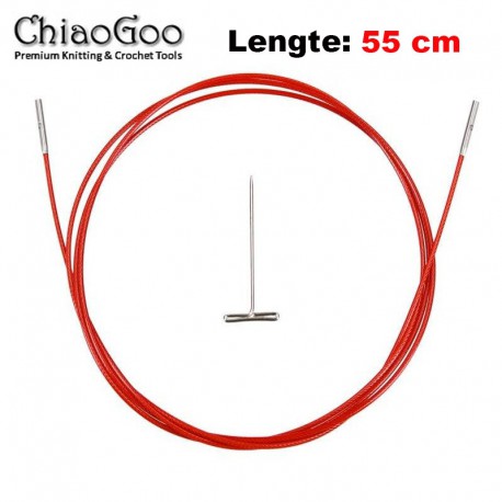 Chiaogoo Twist Red Lace kabel Small - 55 cm 