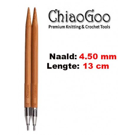 Chiaogoo Verwisselbare Naaldpunten 4.5 - Spin Bamboe Small (13 cm)