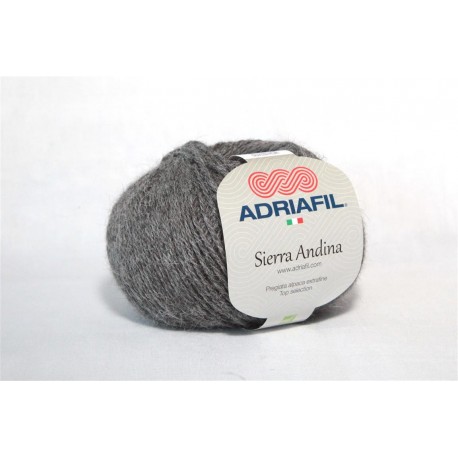 Adriafil Sierra Andina 100% Alpaca - kleur 88 Donker grijs