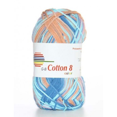 GB Cotton 8 Color 04 - Oranje Roze Blauw