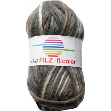 GB FILZ - it Color - 148 Grijs-Bruin-Creme