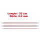 Knitpro Zing 20 cm Sokkennaalden 2.0 mm