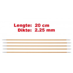 Knitpro Zing 20 cm Sokkennaalden 2.25 mm