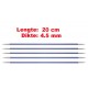 Knitpro Zing 20 cm Sokkennaalden 4.5 mm