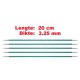 Knitpro Zing 20 cm Sokkennaalden 3.25 mm