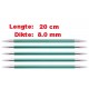 Knitpro Zing 20 cm Sokkennaalden 8.0 mm