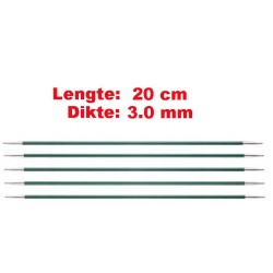 Knitpro Zing 20 cm Sokkennaalden 3.0 mm