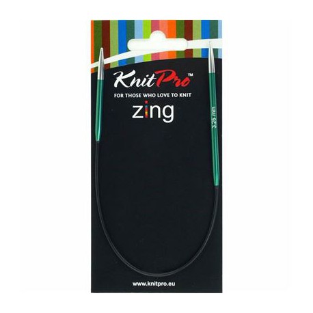 Knitpro Zing 25 cm Rondbreinaaldjes - Sokkennaaldjes - 3.25