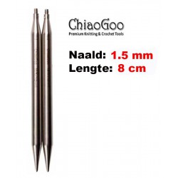 Chiaogoo Verwisselbare Naaldpunten 1.5 - Twist Red Lace Mini (8 cm)