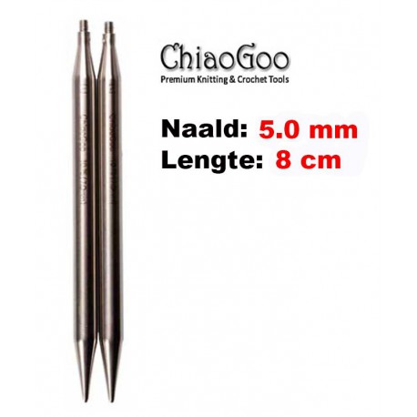 Chiaogoo Verwisselbare Naaldpunten 5.0 - Twist Red Lace Small (8 cm)