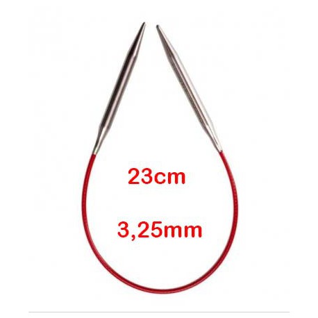 Chiaogoo Rondbreinaald Knit Red 23 cm - 3.25 mm