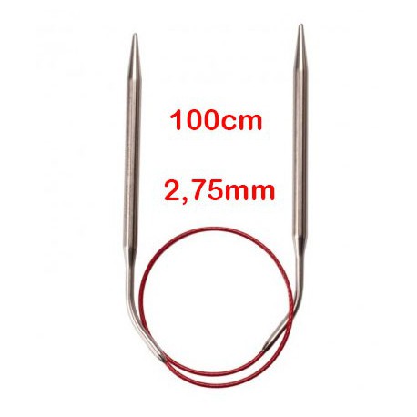 Chiaogoo Rondbreinaald Knit Red 100 cm - 2.75 mm