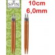 Chiaogoo Verwisselbare Naaldpunten 6.0 - Spin Bamboe Large (10 cm)
