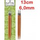 Chiaogoo Verwisselbare Naaldpunten 6.0 - Spin Bamboe Large (13 cm)