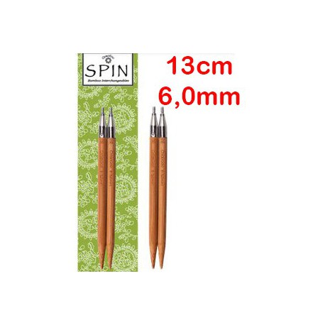 Chiaogoo Verwisselbare Naaldpunten 6.0 - Spin Bamboe Large (13 cm)