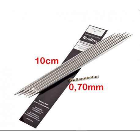 HiyaHiya Steel Sokkennaalden 10 cm - 0.7 mm