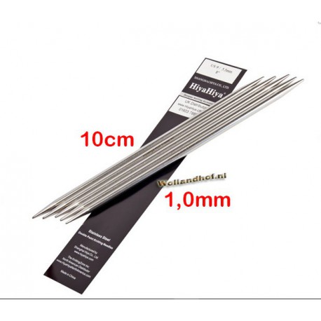 HiyaHiya Steel Sokkennaalden 10 cm - 1.0 mm