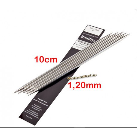 HiyaHiya Steel Sokkennaalden 10 cm - 1.20 mm