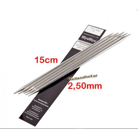 HiyaHiya Steel Sokkennaalden 15 cm - 2.5 mm