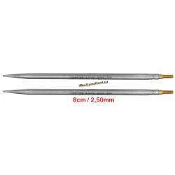 HiyaHiya Steel 8 cm - 2.50 mm - verwisselbare Flyer naaldpunten-tips