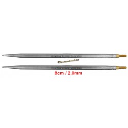 HiyaHiya Steel 8 cm - 2.0 mm - verwisselbare Flyer naaldpunten-tips