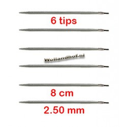 HiyaHiya Steel 8 cm - 2.5 mm - Flyers Trio Tips