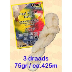 Ongeverfde Opal Sokkenwol - 3 draads