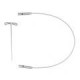 Chiaogoo SWIV360 Silver Kabel Small - 13 cm