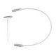 Chiaogoo SWIV360 Silver Kabel Large - 13 cm