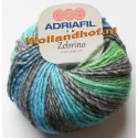 Adriafil Zebrino - 62 Multi Blauw-Groen Fancy - OP is OP