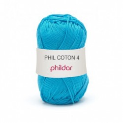 Phildar Phil Coton 4 - 0041 Turquoise OP is OP