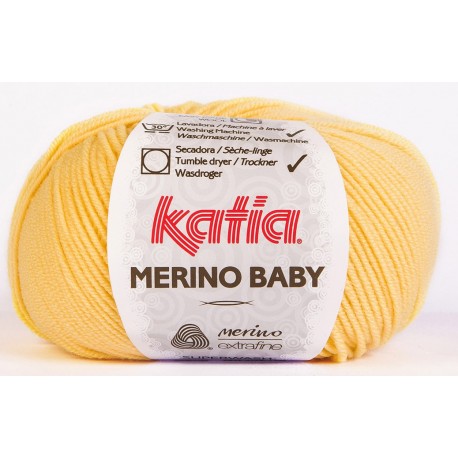 Katia Merino Baby - kleur 37 - Geel