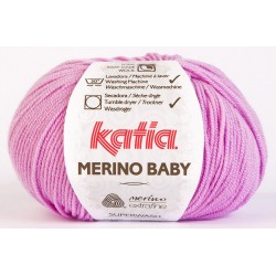 Katia Merino Baby - kleur 40 - Roze Lila - OP is OP