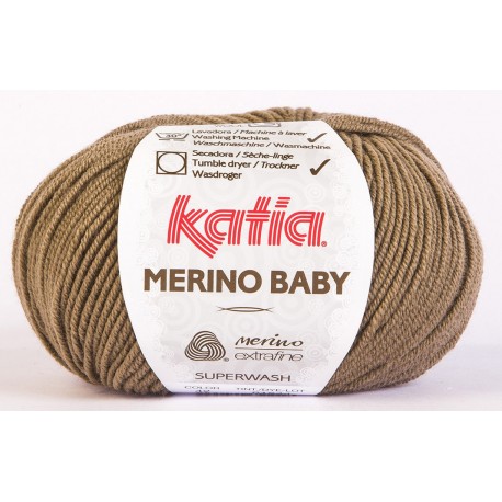 Katia Merino Baby - kleur 42 - Licht Bruin