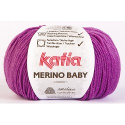 Katia Merino Baby - kleur 47 - Paars Lila - OP is OP