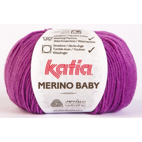 Katia Merino Baby - kleur 47 - Paars Lila