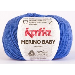 Katia Merino Baby - kleur 57 - Kobalt Blauw - OP is OP