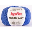 Katia Merino Baby - kleur 57 - Kobalt Blauw - OP is OP