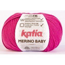 Katia Merino Baby - kleur 60 - Donker Roze - OP is OP
