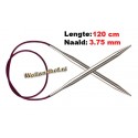 KnitPro Rondbreinaald Nova Metal 120 cm 3,75 mm