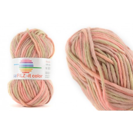 GB FILZ - it Color - 131 Pastel Roze Groen