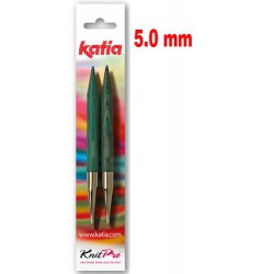 KnitPro - Katia verwisselbare rondbreinaald 5.0 mm - Op is OP