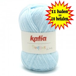 Katia Peques Baby Acryl - kleur 84909 Zeer Licht Blauw OP is OP