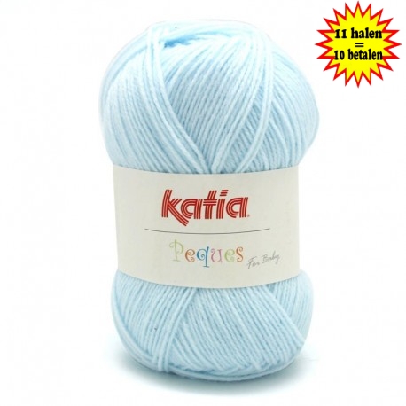 Katia Peques Baby Acryl - kleur 84909 Zeer Licht Blauw